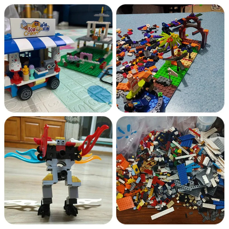 Pieces Building Blocks City DIY Creative Bricks Toys Bulk Random Model Parts Figures Educational Kids Toys for Children Gifts