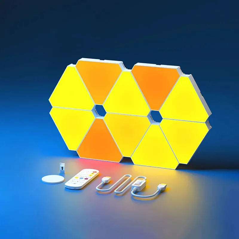 WIFI Bluetooth 5V USB Triangle Lamps Quantum LED Night Light