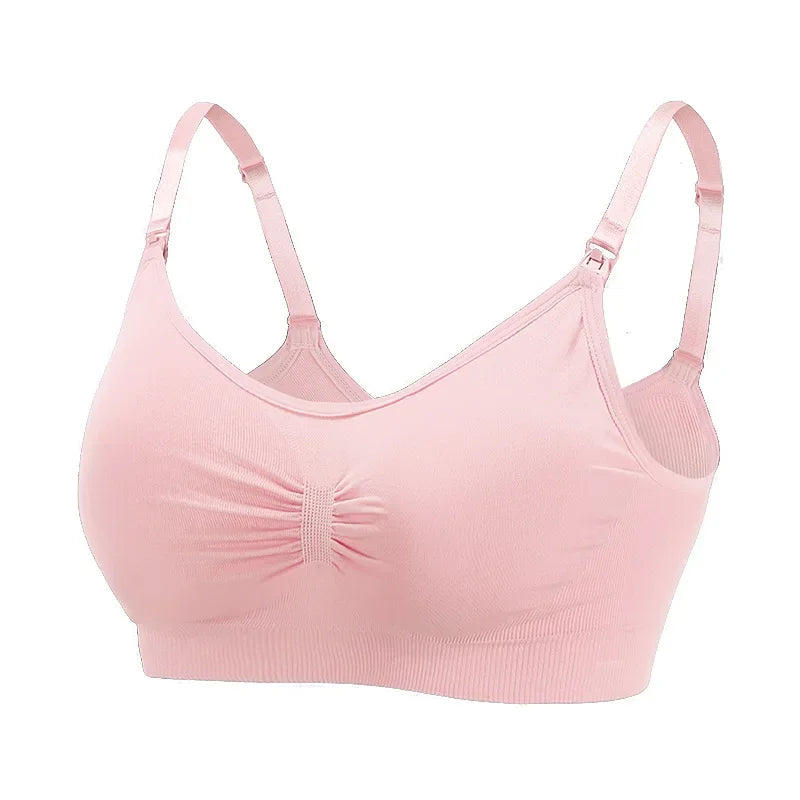 Plus Size Nursing Bra –Seamless Push-Up Maternity Bra for Breastfeeding