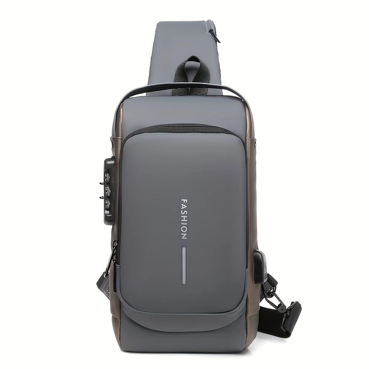 Men'S Anti-Theft Password Lock Chest Bag