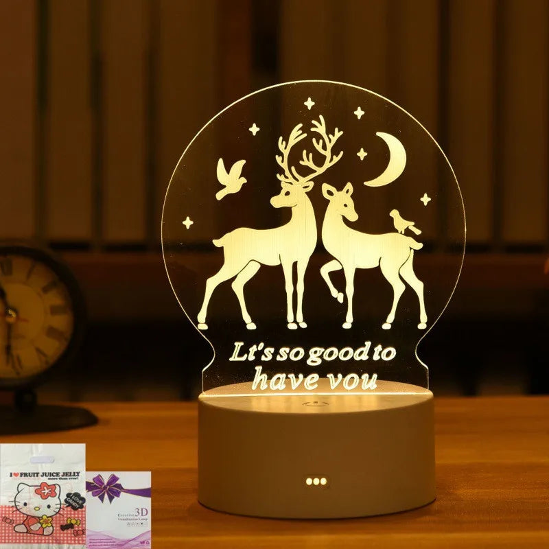 3D Lamp Acrylic Night Lights