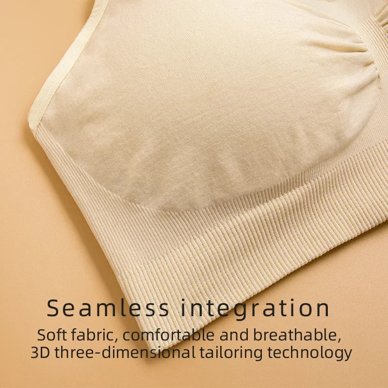 Plus Size Nursing Bra –Seamless Push-Up Maternity Bra for Breastfeeding