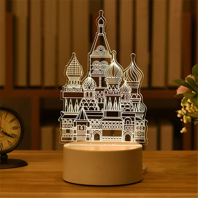 3D Lamp Acrylic Night Lights