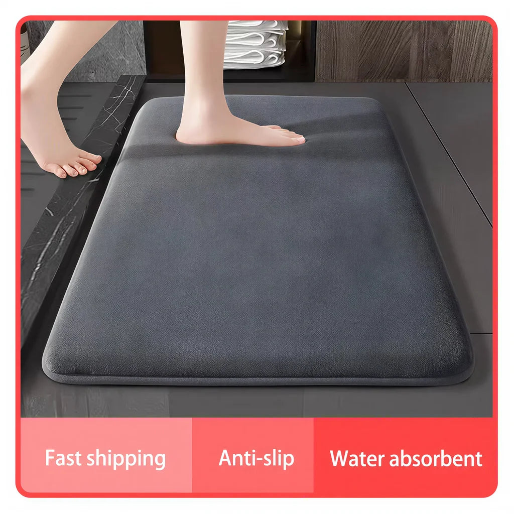 Thick Solid Color Flannel Non-Slip Area Rug for Home