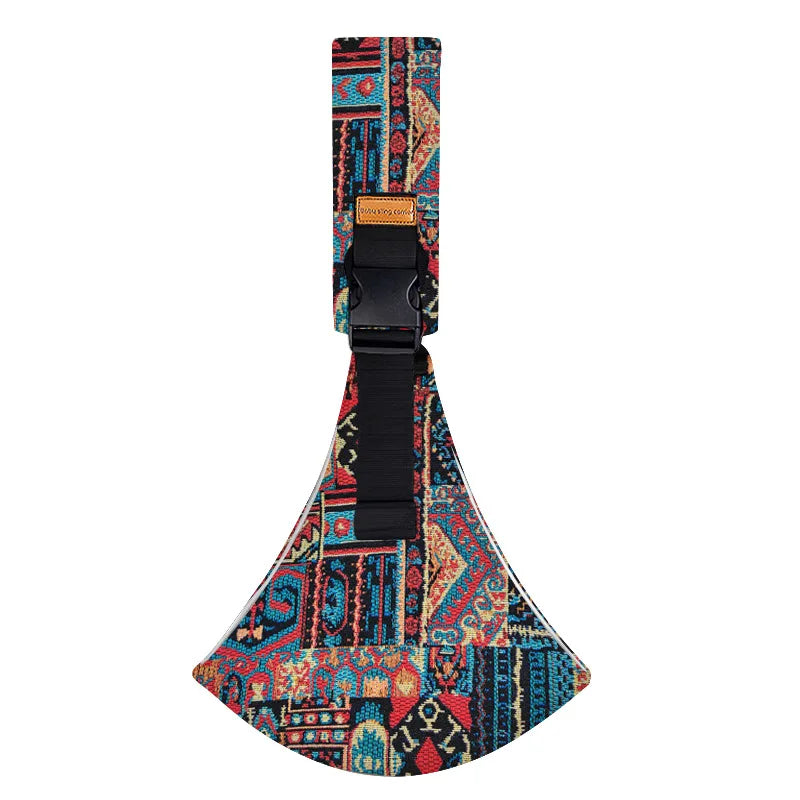 Adjustable Baby Sling Carrier – Portable Cotton Wrap for Infants & Toddlers with Padded Shoulder Strap and Safety Buckles