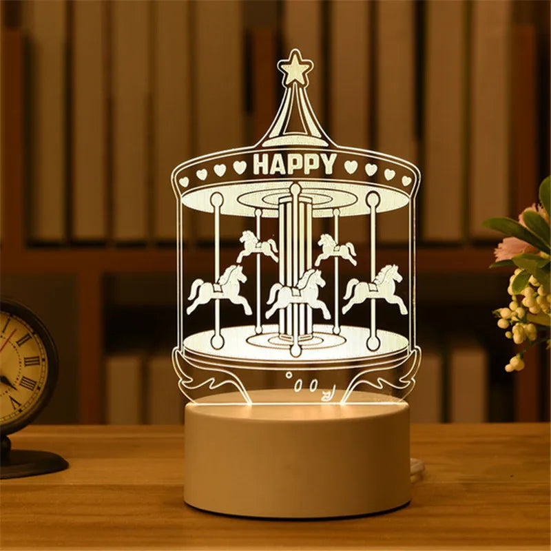 3D Lamp Acrylic Night Lights