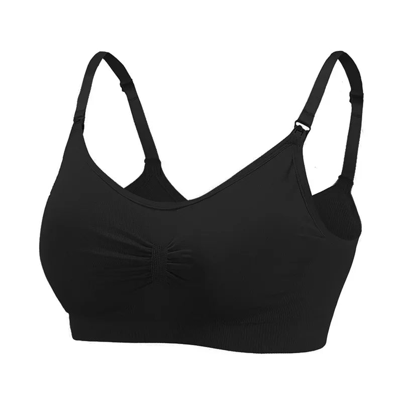 Plus Size Nursing Bra –Seamless Push-Up Maternity Bra for Breastfeeding