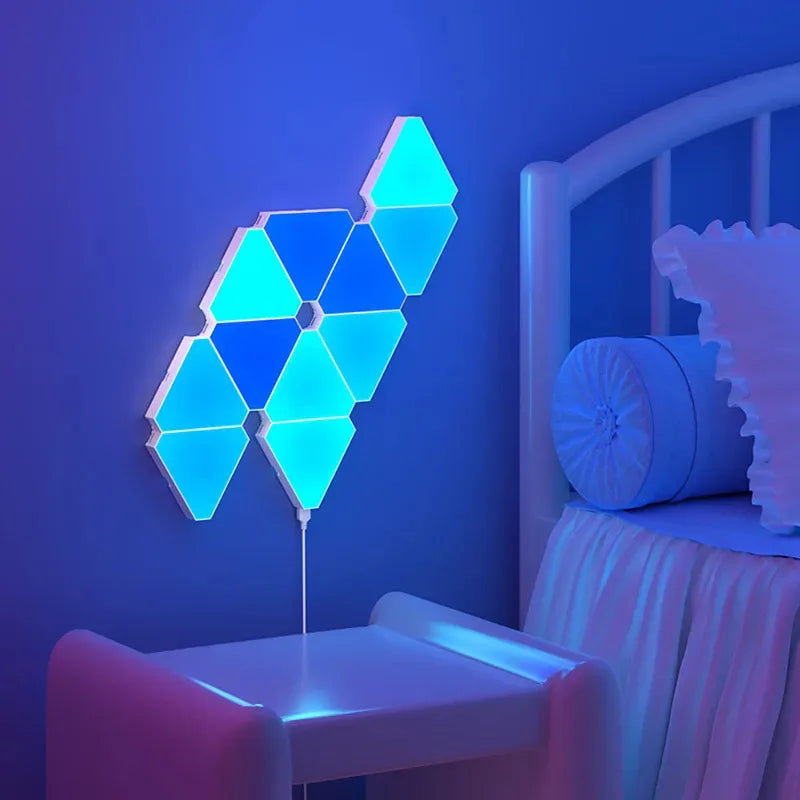 WIFI Bluetooth 5V USB Triangle Lamps Quantum LED Night Light