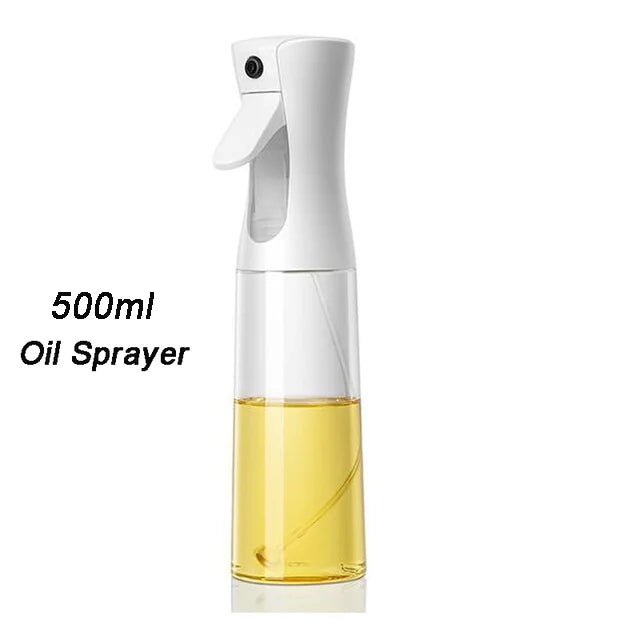 Reusable Oil Spray Bottle – Olive Oil and Vinegar Dispenser for Cooking, Baking, and BBQ (200ml / 300ml / 500ml)