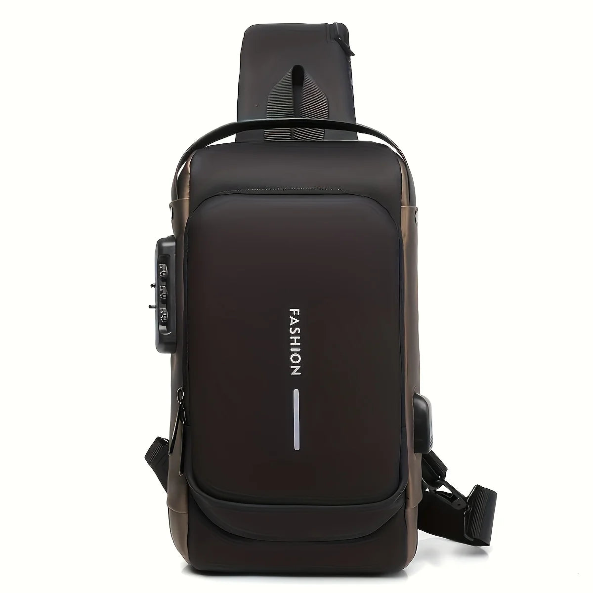 Men'S Anti-Theft Password Lock Chest Bag
