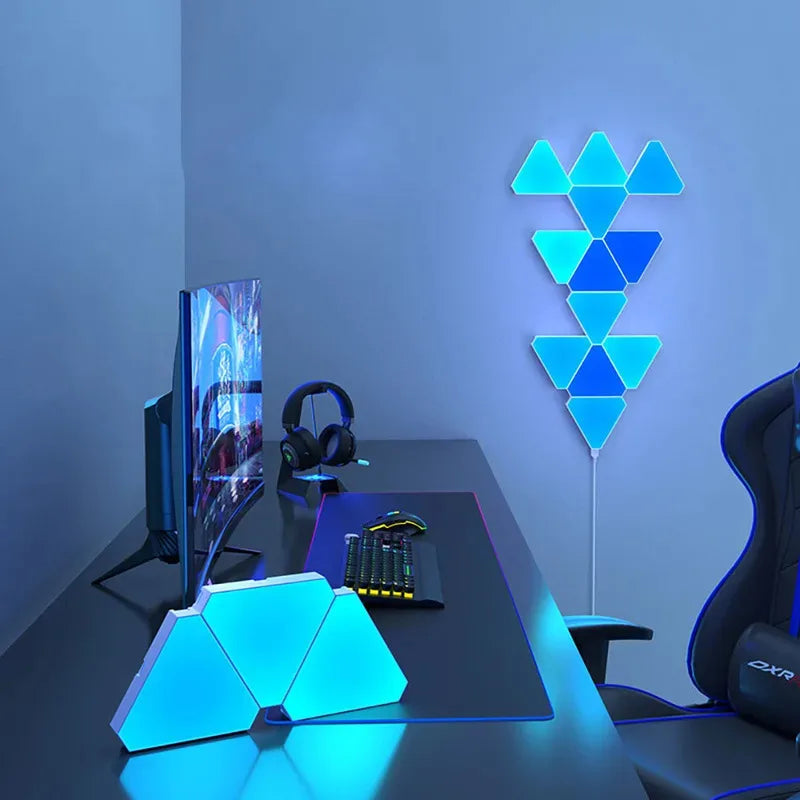 WIFI Bluetooth 5V USB Triangle Lamps Quantum LED Night Light