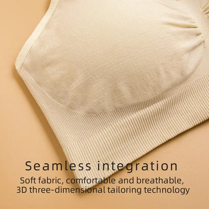 Plus Size Nursing Bra –Seamless Push-Up Maternity Bra for Breastfeeding