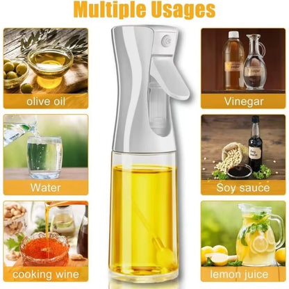 Reusable Oil Spray Bottle – Olive Oil and Vinegar Dispenser for Cooking, Baking, and BBQ (200ml / 300ml / 500ml)
