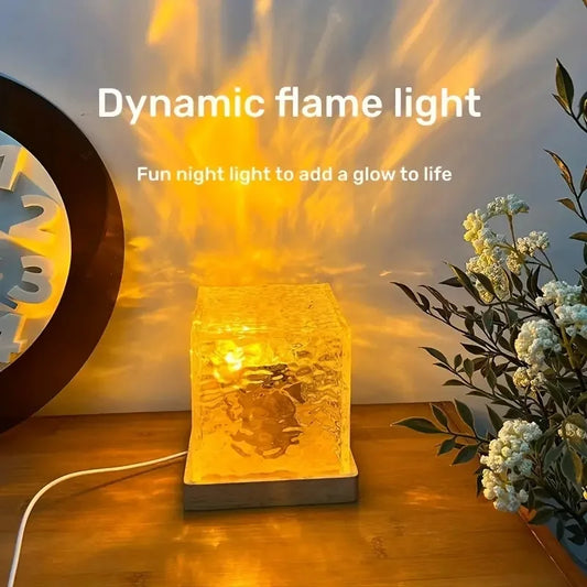 RippleWaves - Rotating Crystal Night Lamp