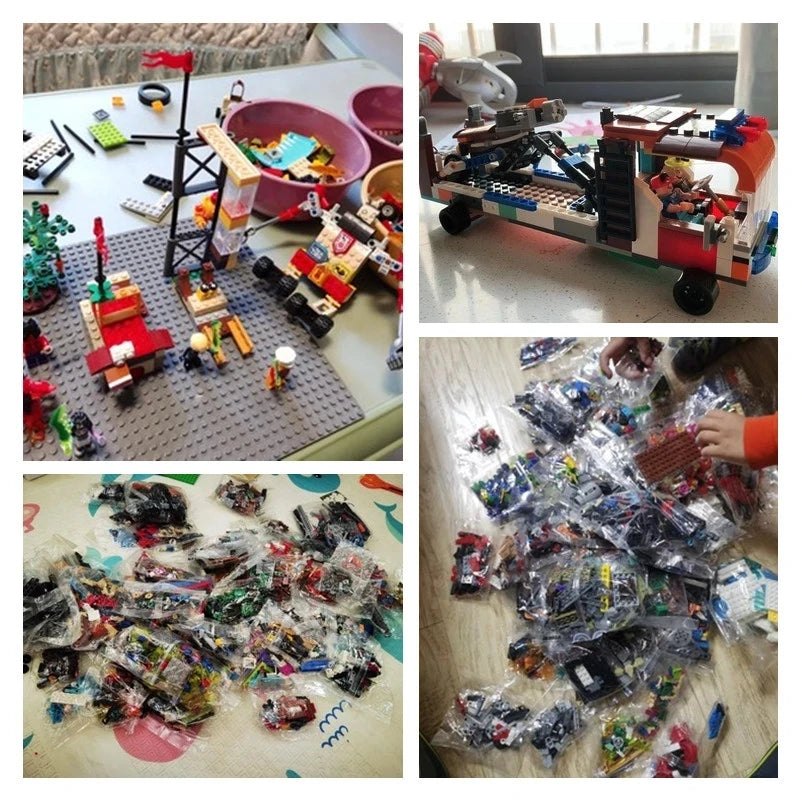 Pieces Building Blocks City DIY Creative Bricks Toys Bulk Random Model Parts Figures Educational Kids Toys for Children Gifts