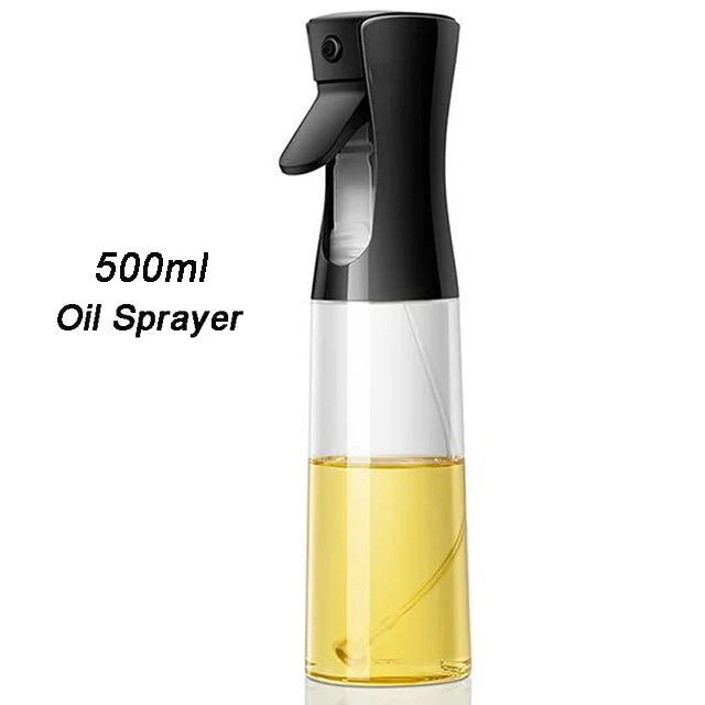 Reusable Oil Spray Bottle – Olive Oil and Vinegar Dispenser for Cooking, Baking, and BBQ (200ml / 300ml / 500ml)