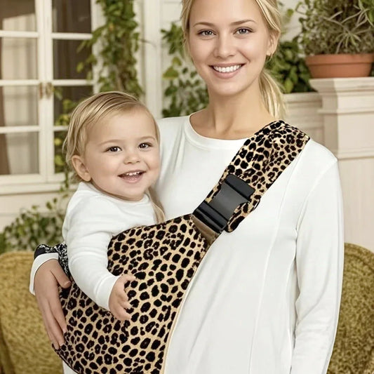 Adjustable Baby Sling Carrier – Portable Cotton Wrap for Infants & Toddlers with Padded Shoulder Strap and Safety Buckles