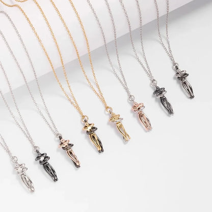 Love Hug Necklace Unisex Men Women Couple Jewelry Simple Temperament Clavicle Chain Valentines Day Lover Gift
