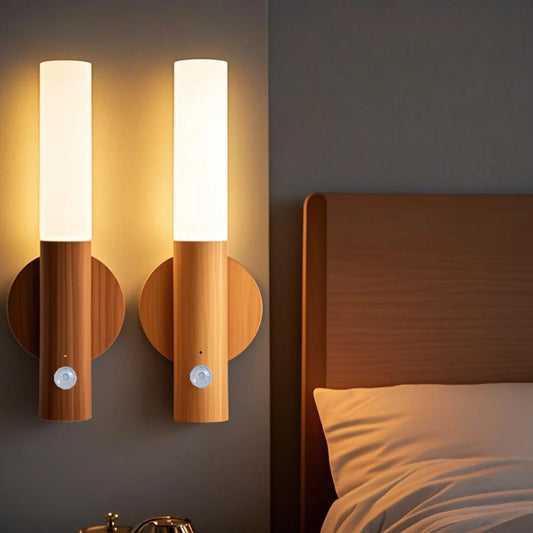 Intelligent Human Body Induction LED Night Light – Rechargeable Wall Light for Corridor, Cabinet, and Toilet