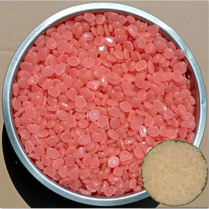 500Pcs Glow In The Dark Garden Pebbles Stones Rocks For Yard And Walkways Decor Fairy Garden DIY Decorative Luminous Stones